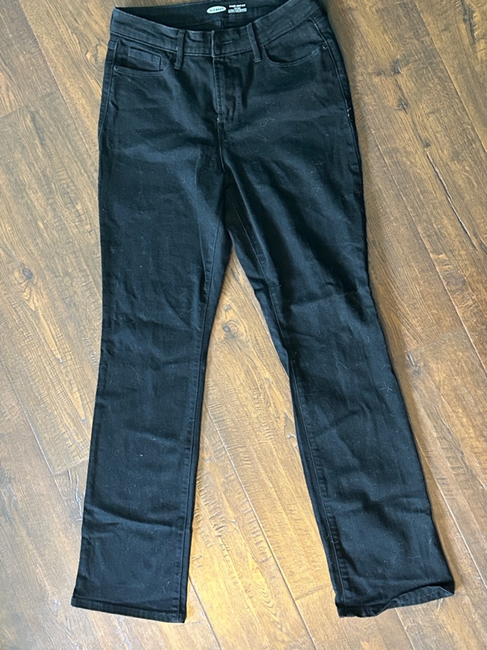Old Navy Black Women's Straight-Leg Jeans